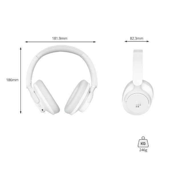 Фото - Навушники повнорозмірні бездротові Tronsmart Sounfii Q20 White