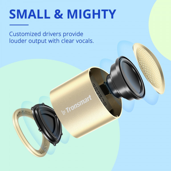 Фото - Портативна акустика Tronsmart Nimo Mini Speaker Gold