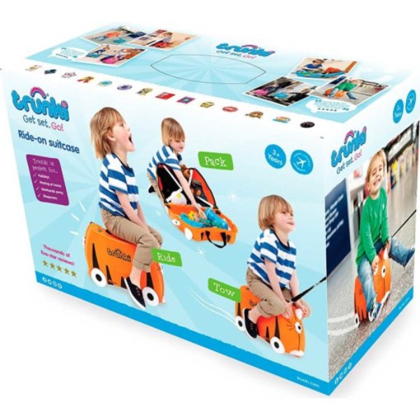 Фото - Чемодан детский Trunki Tipu Tiger (0085-WL01-UKV)