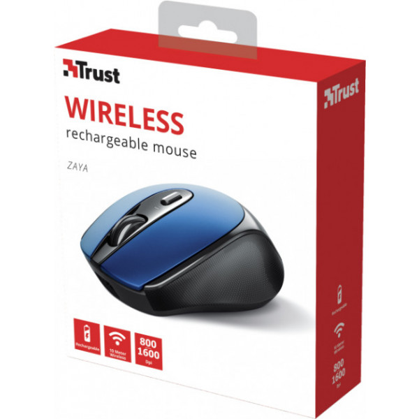 Фото - Миша бездротова Trust Zaya Rechargeable WL USB Blue (24018)