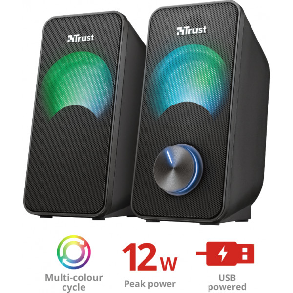 Фото - Комп'ютерна акустика звичайна 2.0 Trust Arys RGB 2.0 Compact USB (23120)