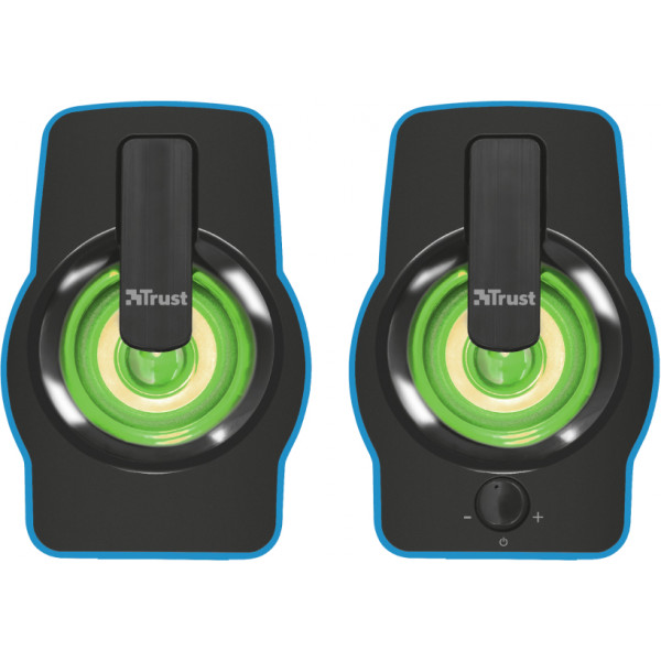 Фото - Комп'ютерна акустика звичайна 2.0 Trust Gemi RGB 2.0 Speaker Set Blue USB (22978)