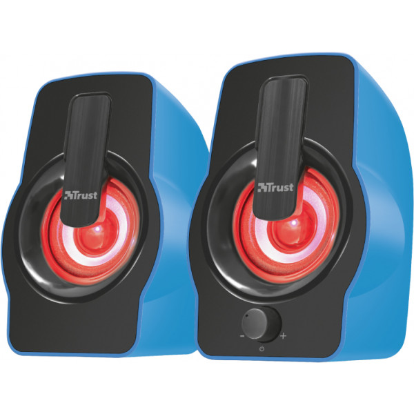 Фото - Комп'ютерна акустика звичайна 2.0 Trust Gemi RGB 2.0 Speaker Set Blue USB (22978)