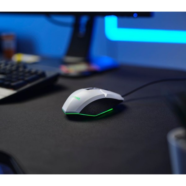 Фото - Миша дротова ігрова Trust GXT 109 FELOX RGB White (25066)