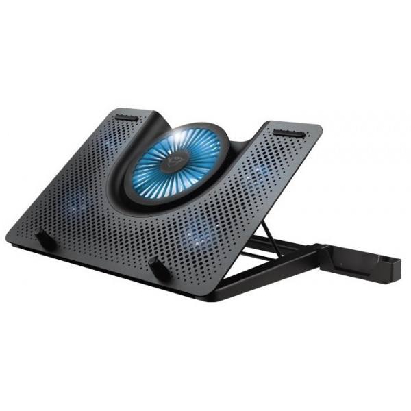 Фото - Підставка під ноутбук охолоджуюча Trust GXT 1125 Quno 17.3'' Blue Led Black (23581)