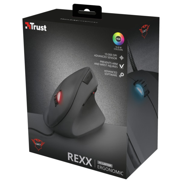 Фото - Миша дротова ігрова Trust GXT 144 Rexx Vertical Gaming (22991)