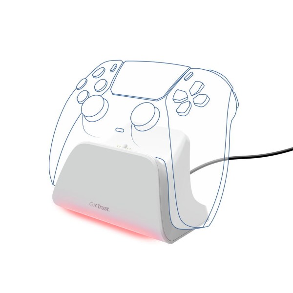 Фото - Зарядная станция для геймпада Trust GXT 255W for PS5, White (25560_TRUST)