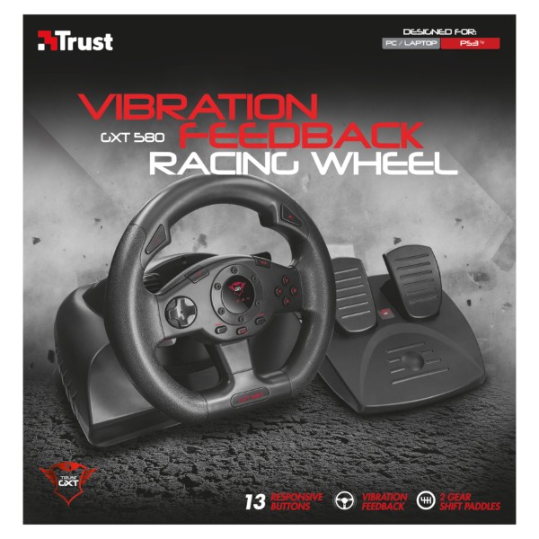Фото - Кермо Trust GXT 580 Vibration Feedback Racing Wheel (21414)