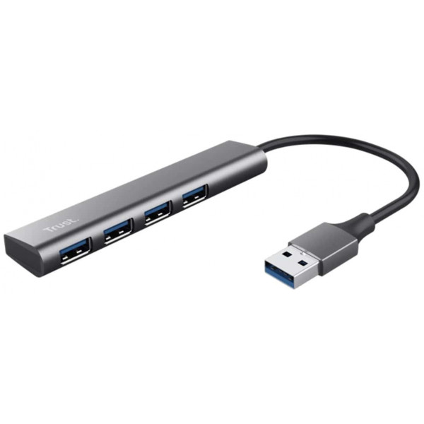 Фото - Хаб USB Trust Halyx 4-Port USB-A 3.2 Grey (24947) Фото - Хаб USB Trust Halyx 4-Port USB-A 3.2 Grey (24947)