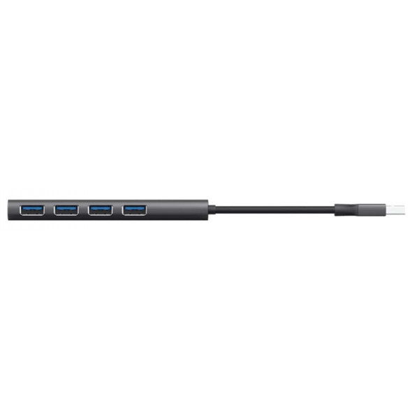 Фото - Хаб USB Trust Halyx 4-Port USB-A 3.2 Grey (24947)
