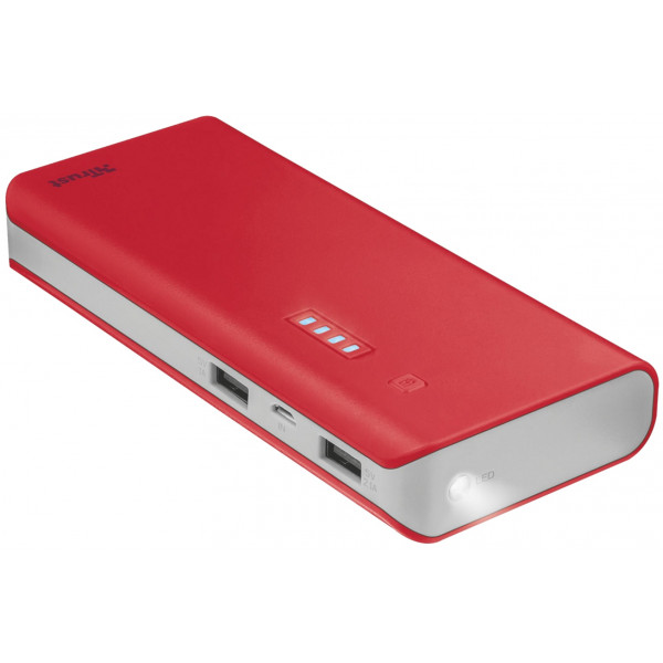 Фото - Батарея мобільна Trust Primo 10000 mAh Red (22073)