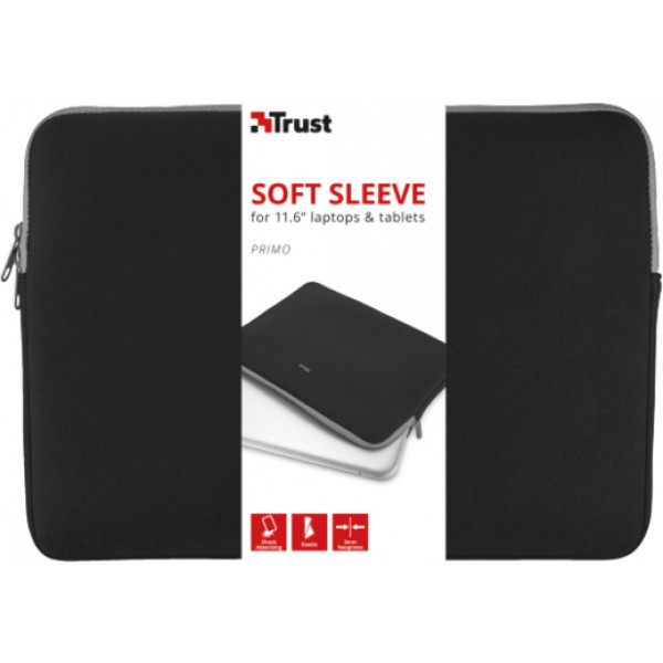 Фото - Чохол для ноутбуку Trust Primo 11.6'' Sleeve Black (21254)