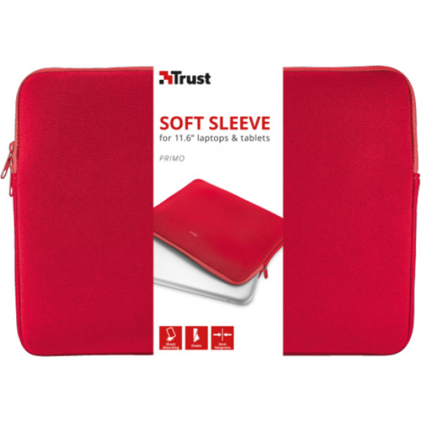 Фото - Чохол для ноутбуку Trust Primo 11.6'' Sleeve Red (21256)