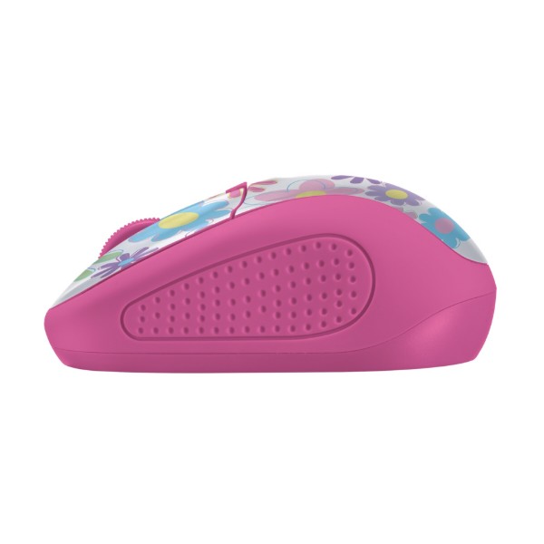 Фото - Мышь беспроводная Trust Primo Wireless Mouse Pink Flowers (21481)