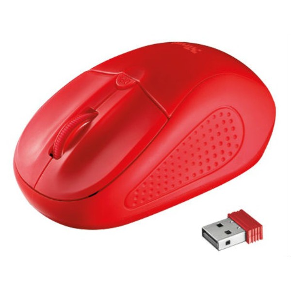 Фото - Мышь беспроводная Trust Primo Wireless Mouse red