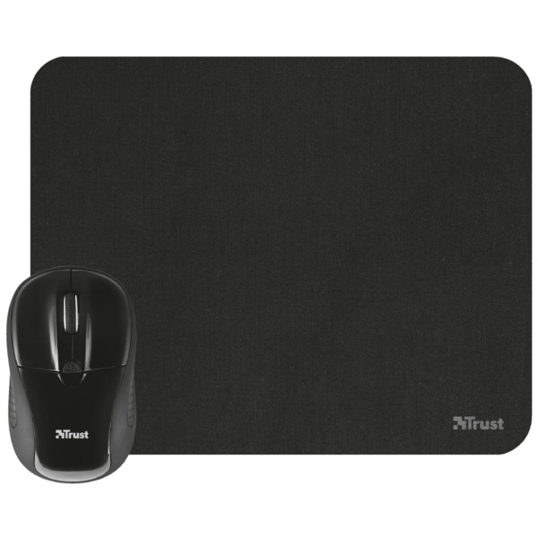 Фото - Мышь беспроводная Trust Primo Wireless Mouse With Mouse Pad Black (21979)