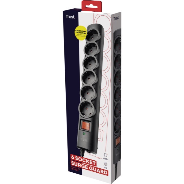 Фото - Сетевой фильтр Trust Surge Guard 6XSchuko 1.8m (21059)
