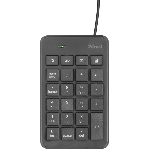 Фото - Клавіатура дротова Trust Xalas USB Numeric (22221)
