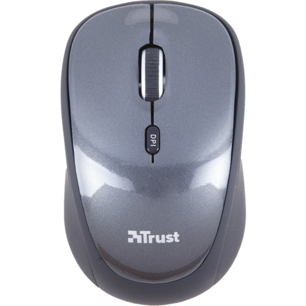 Фото - Мышь компьютерная Trust Yvi Wireless Mini Mouse Grey (18519)