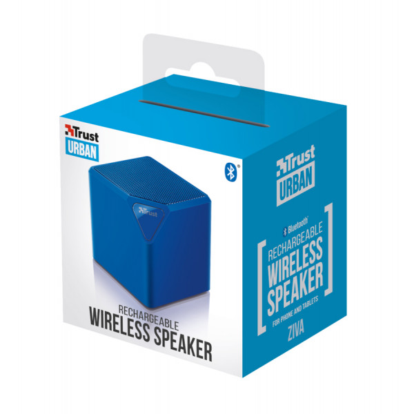 Фото - Портативная акустика Trust Ziva Wireless Bluetooth Speaker Blue (21716)