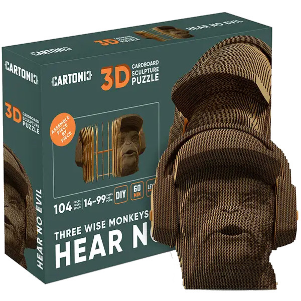 Фото - 3D пазлы Cartonic Three Wise Monkeys. Hear No Evil (CARTHEAR)