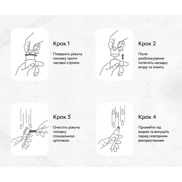 Фото - Тример для носа і вух Xiaomi ShowSee Nose Hair Trimmer C1-BK Black (XSSNHT)