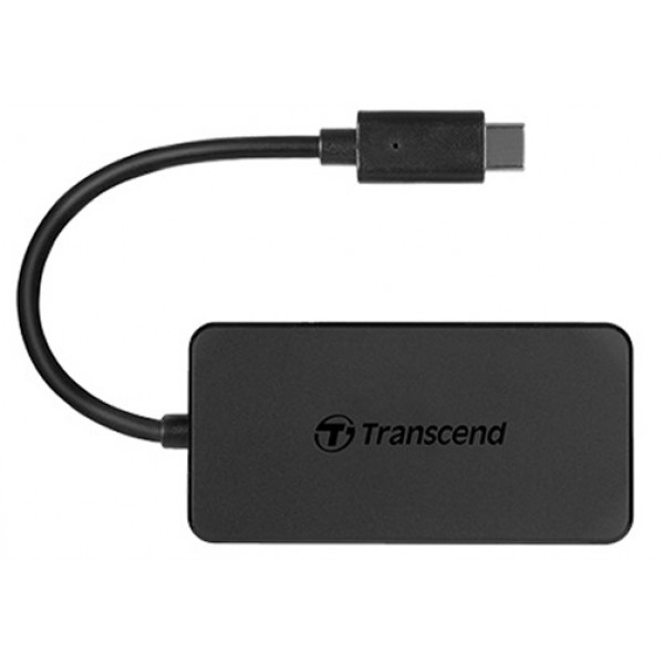 Фото - Хаб USB Transcend 4 ports USB 3.1 Type-C Black (TS-HUB2C)