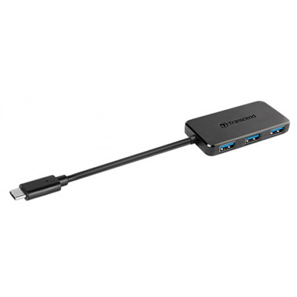 Фото - Хаб USB Transcend 4 ports USB 3.1 Type-C Black (TS-HUB2C)