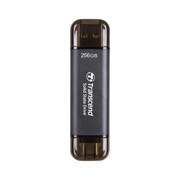 Фото - SSD-накопичувач зовнішній Transcend ESD310C 256GB USB Type-A/USB Type-C 3D NAND Gray (TS256GESD310C) External