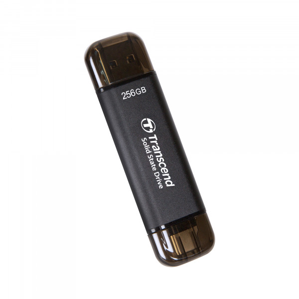 Фото - SSD-накопичувач зовнішній Transcend ESD310C 256GB USB Type-A/USB Type-C 3D NAND Gray (TS256GESD310C) External