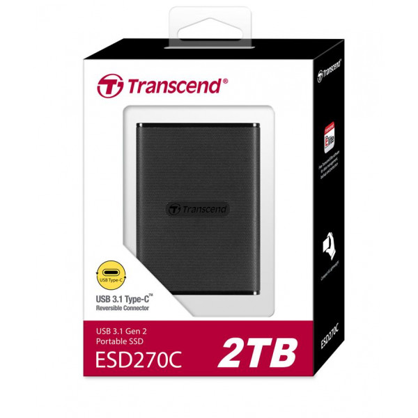 Фото - SSD-накопичувач зовнішній Transcend 2TB USB 3.1 Gen 2 Type-C ESD270C (TS2TESD270C)