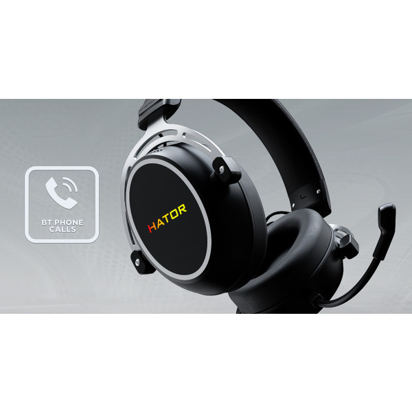 Фото - Гарнітура дротова ігрова Hator HYPERGANG 3 Hi-Res USB7.1 Black (ESH50)