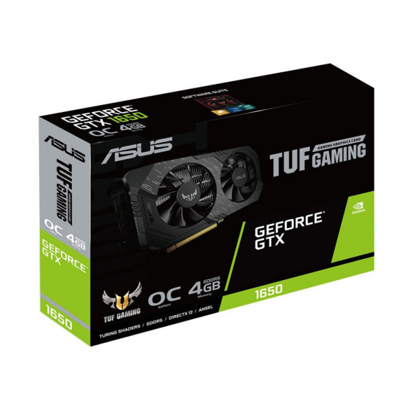 Фото - Відеокарта Asus GeForce GTX1650 4096Mb TUF OC D6 P Gaming (TUF-GTX1650-O4GD6-P-GAMING)