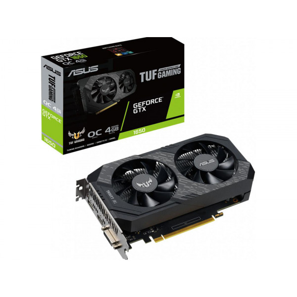 Фото - Відеокарта Asus GeForce GTX1650 4096Mb TUF OC D6 P Gaming (TUF-GTX1650-O4GD6-P-GAMING)
