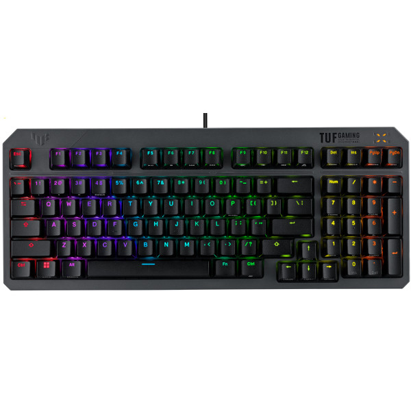 Фото - Клавиатура проводная игровая Asus TUF Gaming K3 Gen II 97key Optical-Mechanical RGB Switch USB-A EN/UK Black (90MP0390-BKMA00)