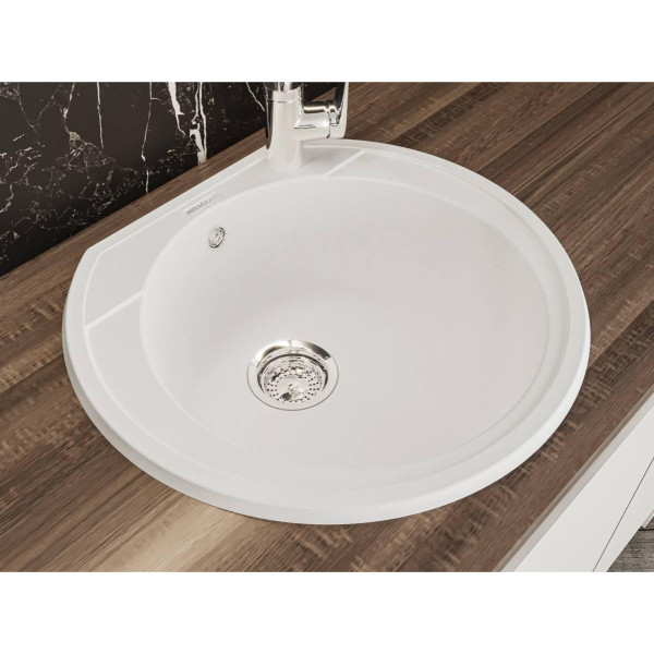 Фото - Мийка кухонна Miraggio TULUZA White