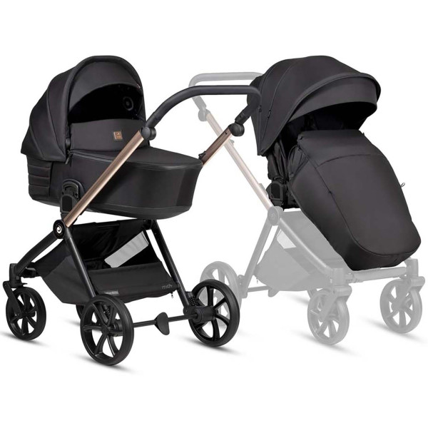 Фото - Коляска універсальна 2 в 1 Tutis Mio3 plus ESSENTIAL Dark Grey