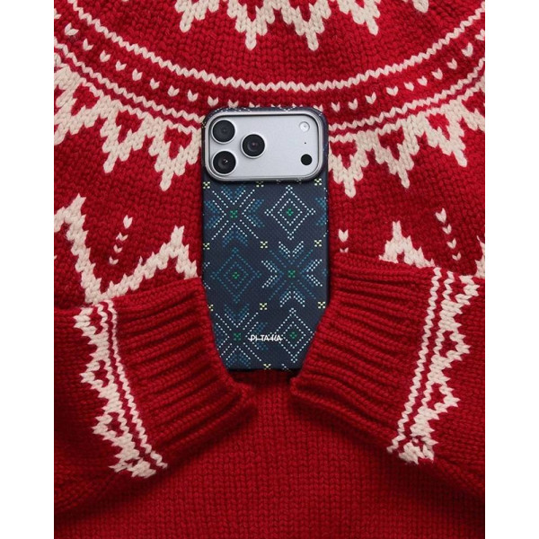 Фото - Чехол для смартфона Pitaka Ultra-Slim Case Threads of Winter Navy for iPhone 17 Pro Max (TWC202505)