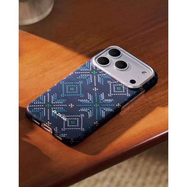 Фото - Чехол для смартфона Pitaka Ultra-Slim Case Threads of Winter Navy for iPhone 17 Pro Max (TWC202505)