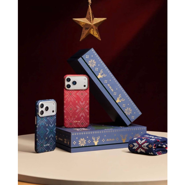 Фото - Чехол для смартфона Pitaka Ultra-Slim Case Threads of Winter Navy for iPhone 17 Pro Max (TWC202505)