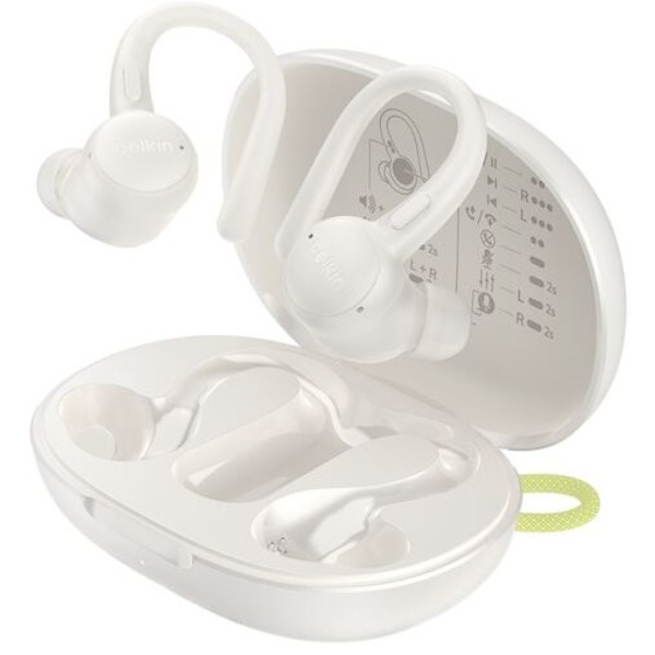 Фото - Наушники вкладыши беспроводные TWS Belkin Soundform ActiveFit True Wireless Creamy (AUC016HQCR)