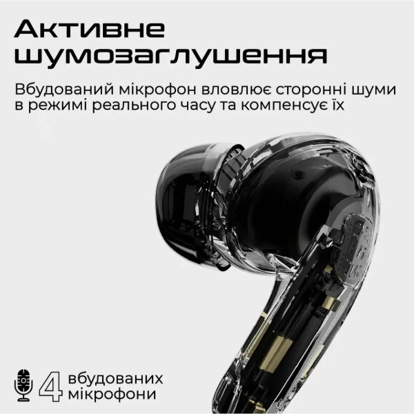 Фото - Навушники вкладиші бездротові TWS HiFuture flybuds4-ai.matchagreen