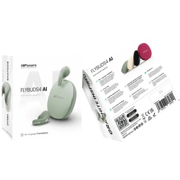 Фото - Навушники вкладиші бездротові TWS HiFuture flybuds4-ai.matchagreen