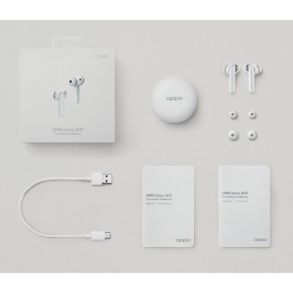 Фото - Навушники вкладиші бездротові TWS OPPO W31 White
