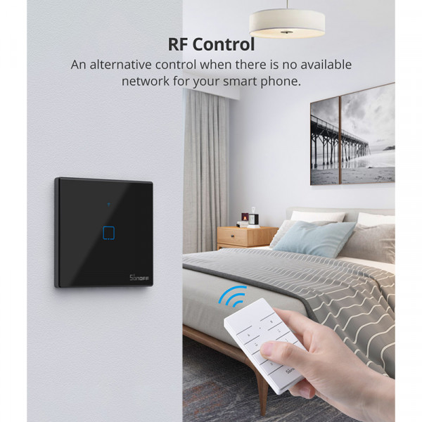 Фото - Беспроводной выключатель Sonoff T3EU2C-TX Wi-Fi