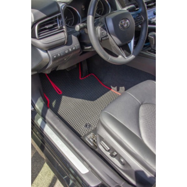 Фото - Коврики из экокожи в салон авто передние EVAtech для Camry (XV70) Toyota 2017-2024 8 поколение Sedan EU TY3245AV2TL2BBB