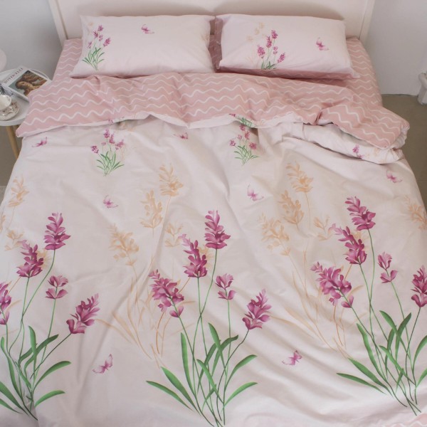Фото - Комплект постельного белья ТЕП Happy Sleep семейный Flower Wave +нав. 50x70 см (2-03797_35205)