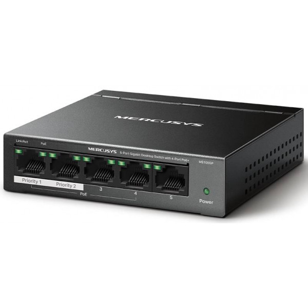 Фото - Коммутатор локальної мережі (Switch) Mercusys MS105GP