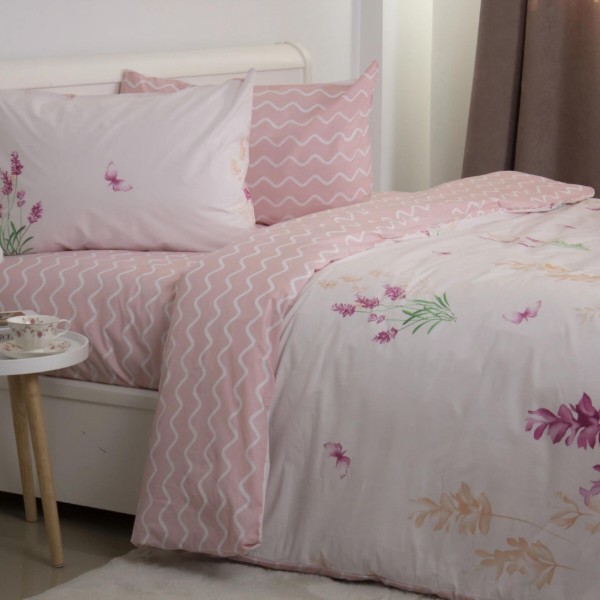 Фото - Комплект постельного белья ТЕП Happy Sleep семейный Flower Wave +нав. 50x70 см (2-03797_35205)