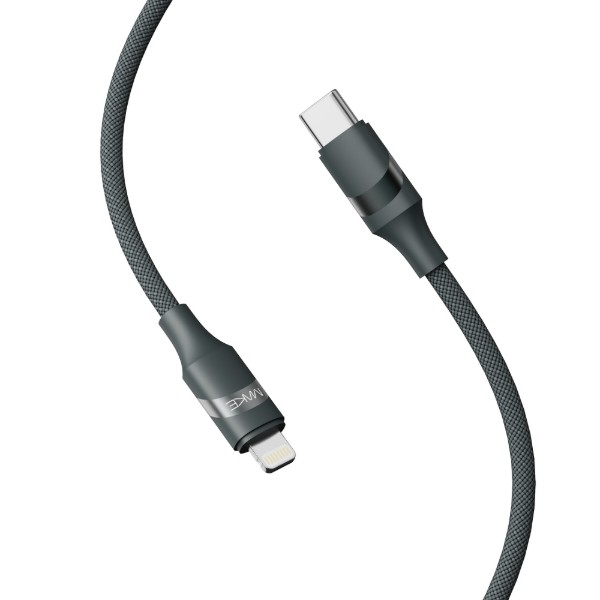 Фото - Кабель MAKE Type-C to Lightning 30W 1м Braid Black (MCB-LB2BK)